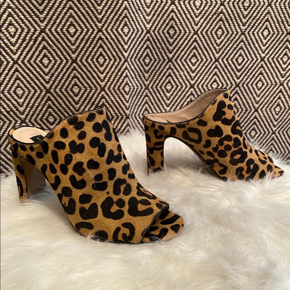 STEVEN leopard dress heels